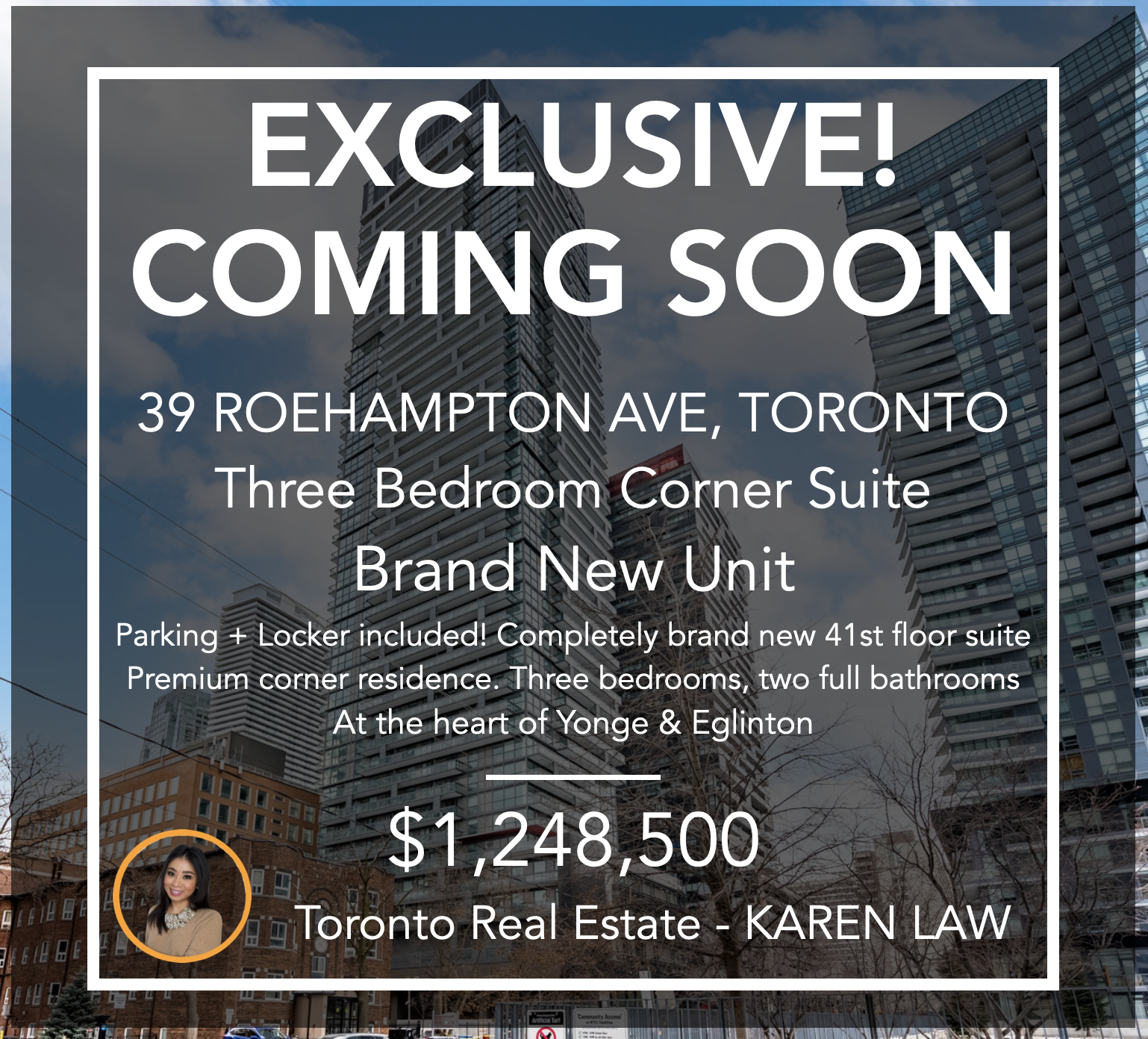 three bedroom condos Yonge Eglinton